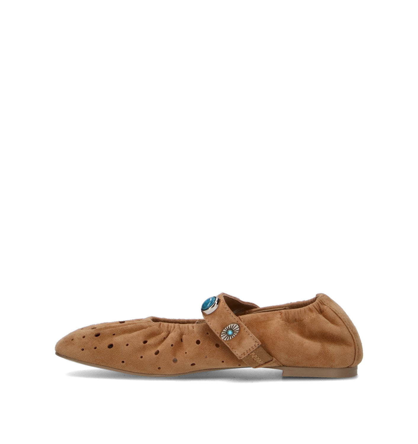 APEPAZZA Ballerina donna cognac in suede