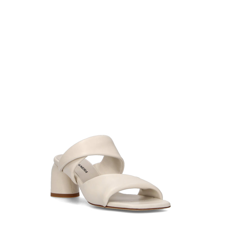 HALMANERA Sandalo donna bianco in pelle