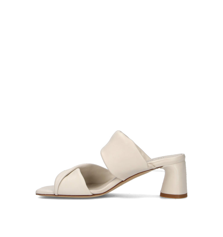 HALMANERA Sandalo donna bianco in pelle