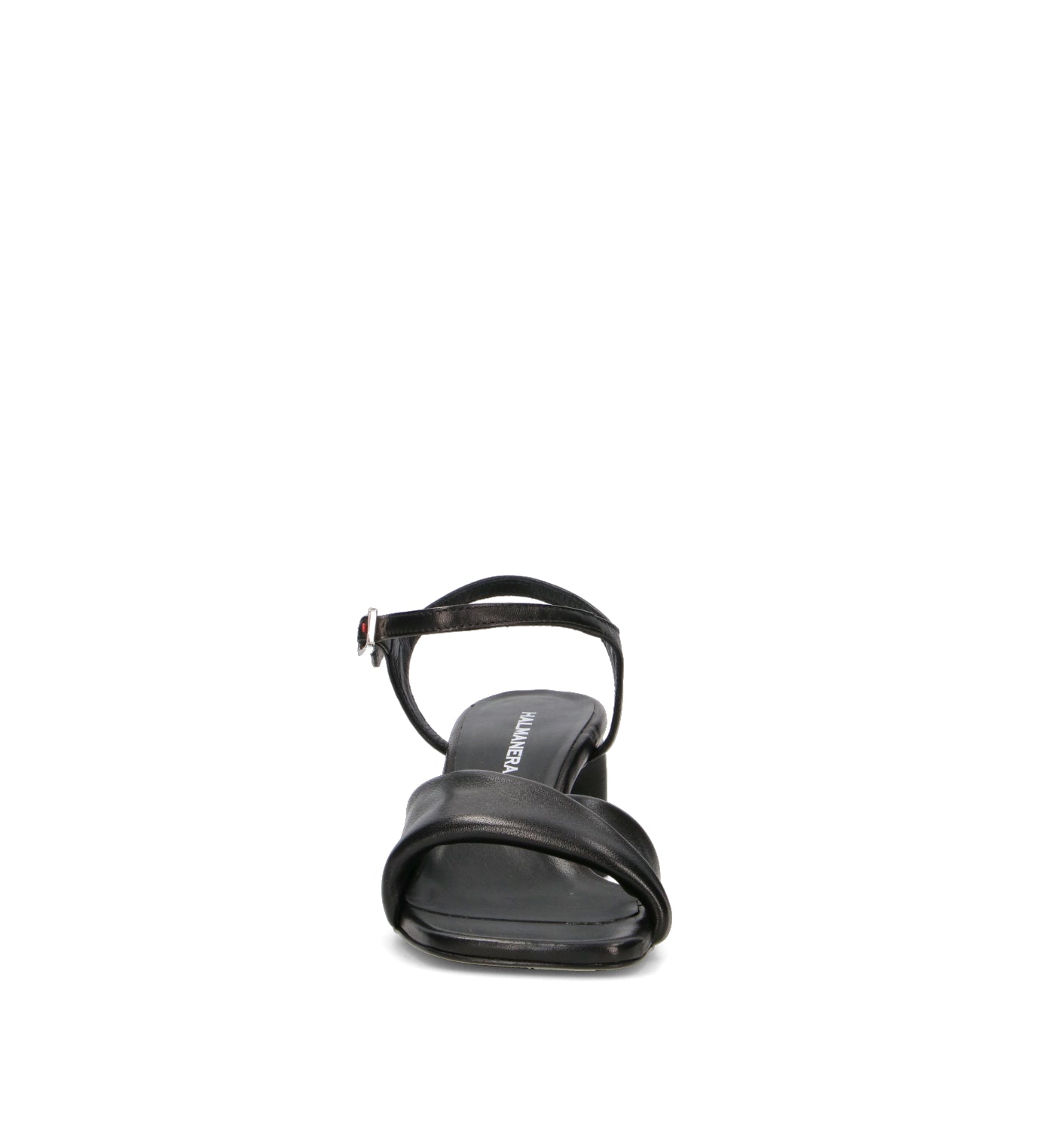 HALMANERA Sandalo donna nero in pelle
