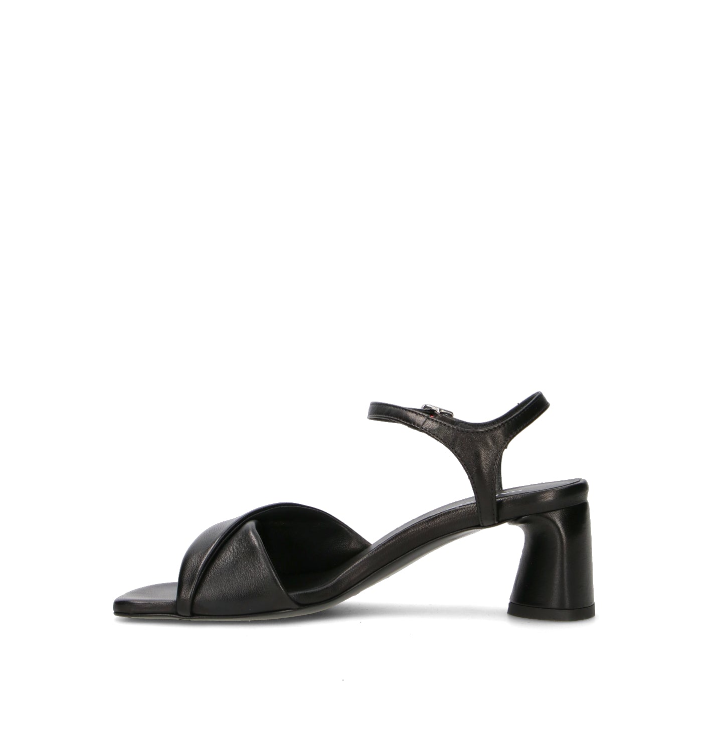 HALMANERA Sandalo donna nero in pelle
