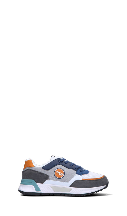COLMAR Sneaker donna bianca/blu/arancio in suede
