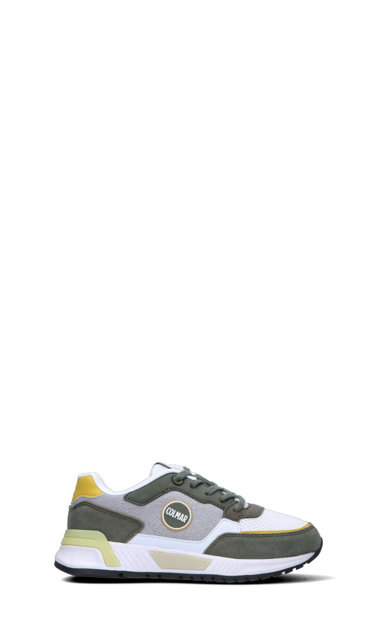 COLMAR Sneaker donna bianca/verde militare/gialla in suede