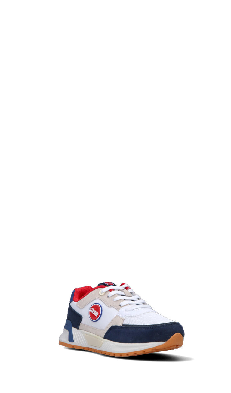 COLMAR Sneaker donna bianca/blu/rossa in suede