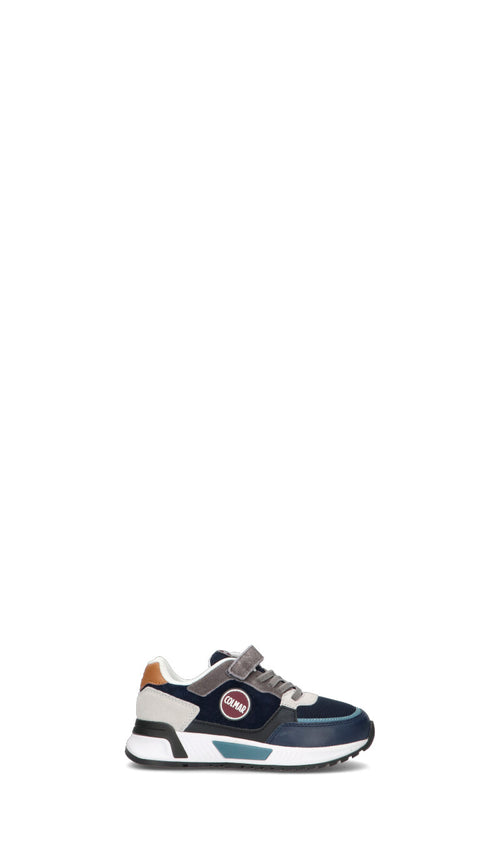 COLMAR Sneaker bimbo blu/grigia in pelle