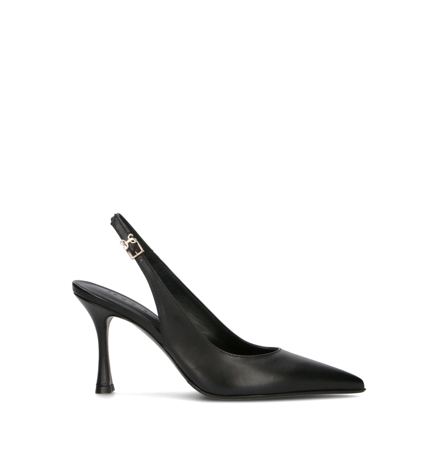 SERGIO LEVANTESI Slingback donna nero in pelle