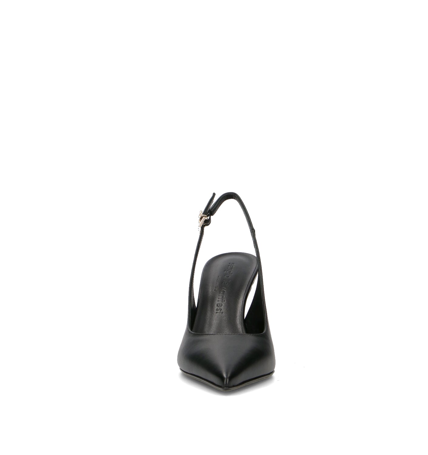 SERGIO LEVANTESI Slingback donna nero in pelle