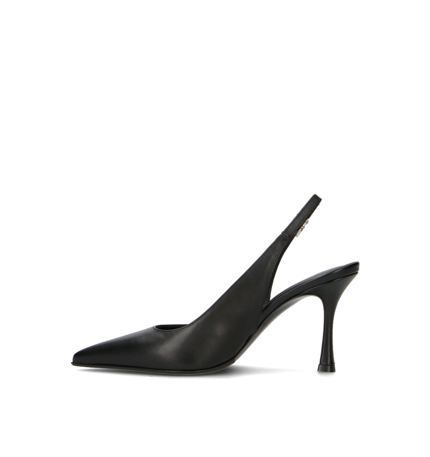 SERGIO LEVANTESI Slingback donna nero in pelle