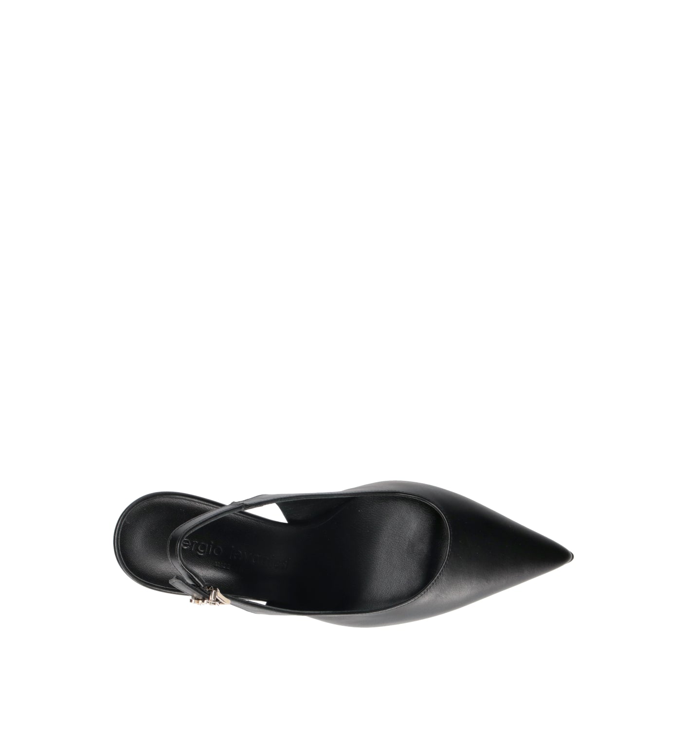 SERGIO LEVANTESI Slingback donna nero in pelle