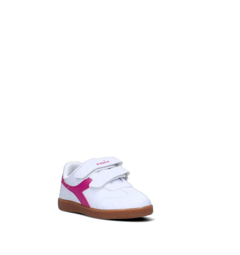DIADORA Sneaker bimba bianca/fucsia