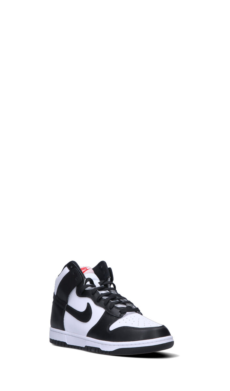 NIKE DUNK HIGH Sneaker uomo bianca nera in pelle