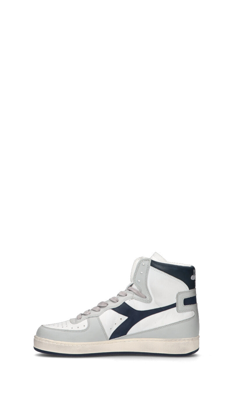 DIADORA HERITAGE - MI BASKET USED Sneaker donna bianca/grigia in pelle