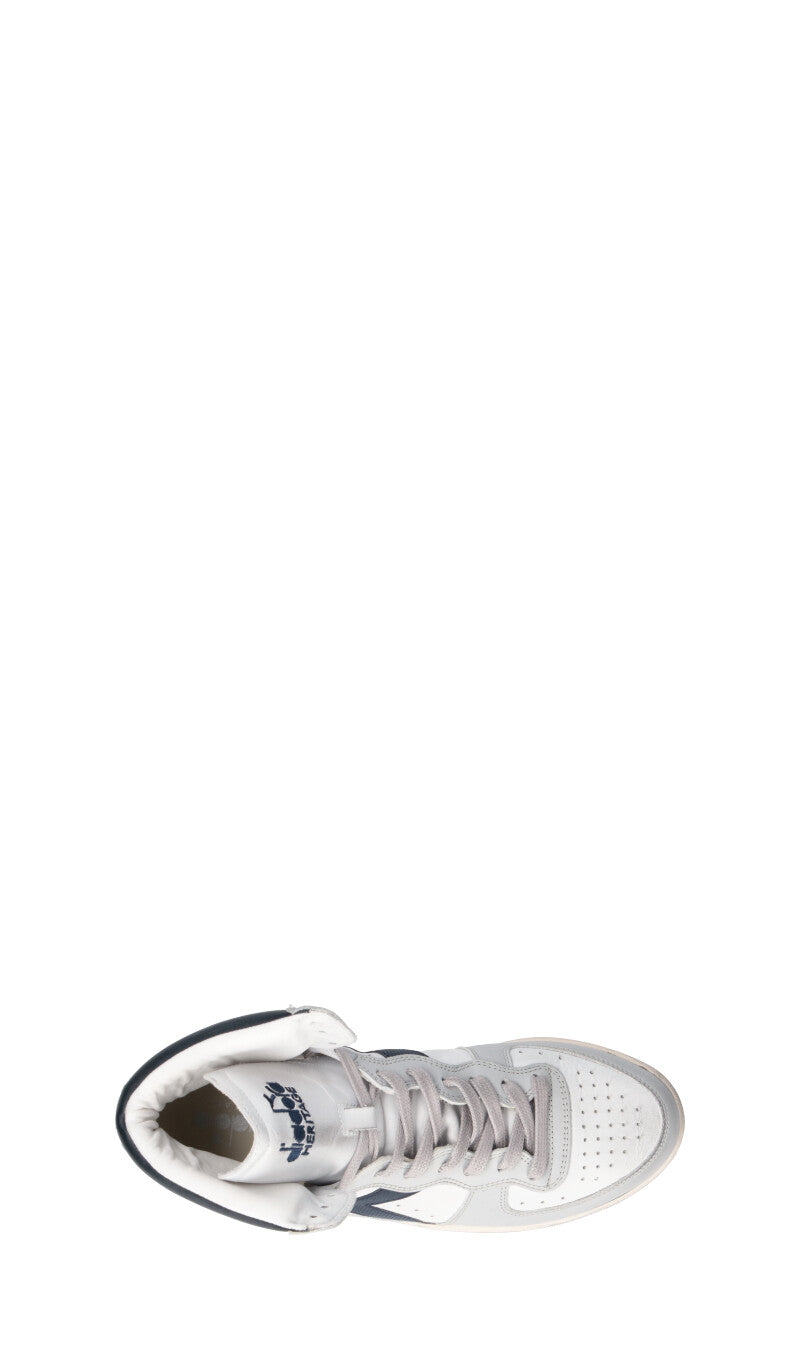 DIADORA HERITAGE - MI BASKET USED Sneaker donna bianca/grigia in pelle