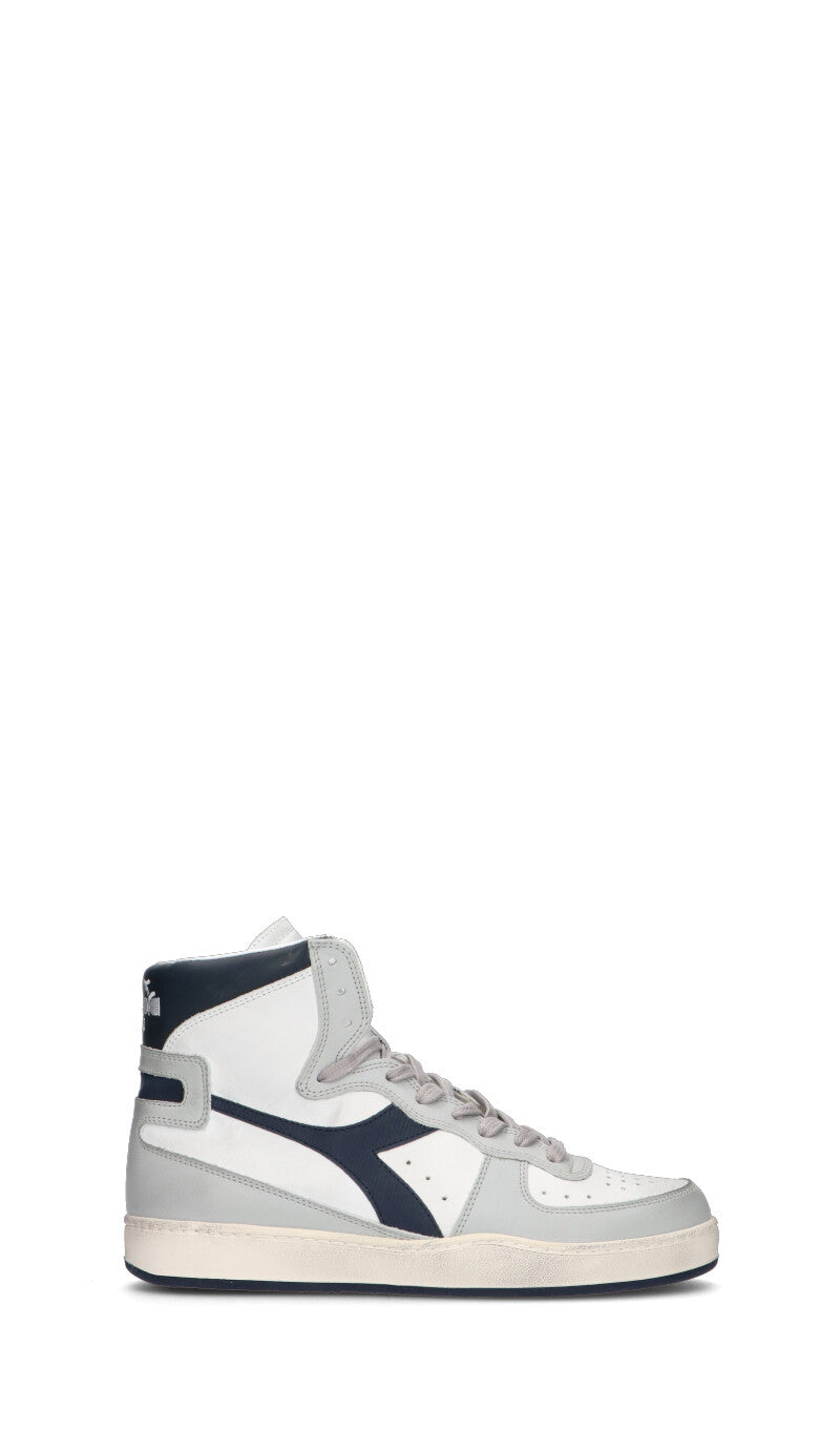DIADORA HERITAGE - MI BASKET USED Sneaker donna bianca/grigia in pelle