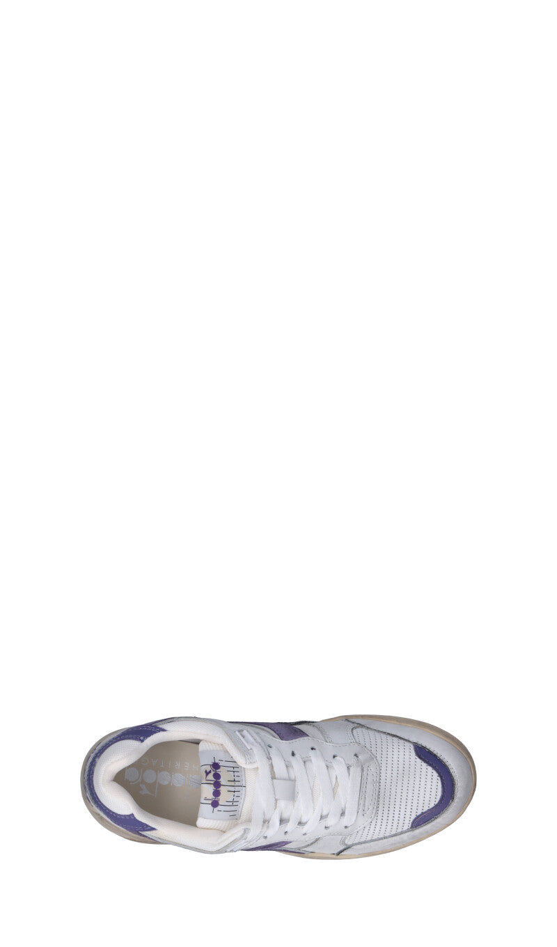 DIADORA HERITAGE Sneaker donna bianca/viola in pelle