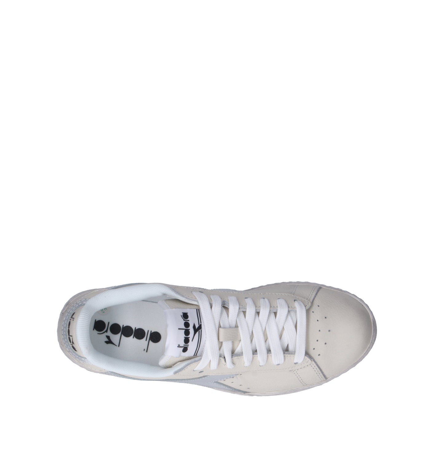DIADORA GAME L LOW WAXED METAL WN Sneaker donna bianca/argento in pelle