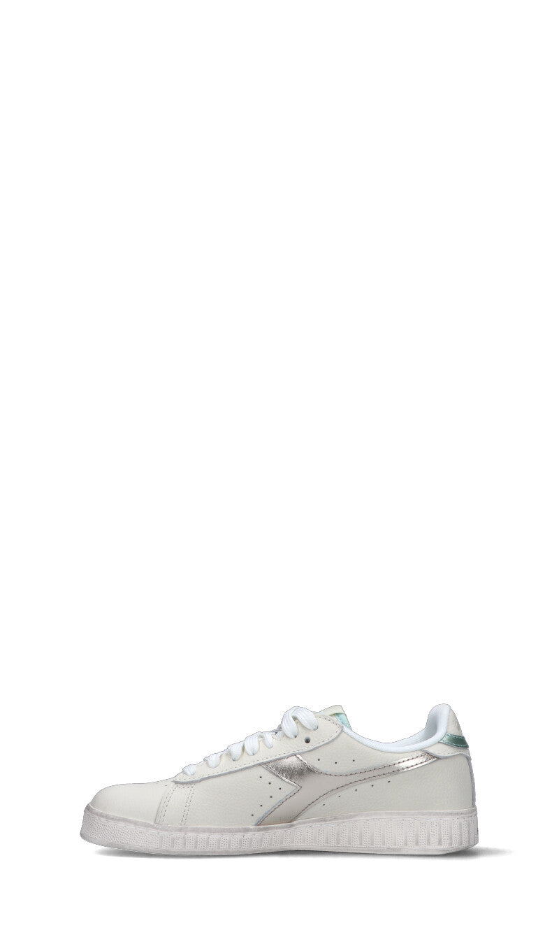 DIADORA - GAME L LOW WAX METAL WN Sneaker donna bianca/argento in pelle