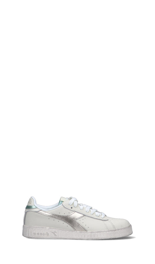 DIADORA - GAME L LOW WAX METAL WN Sneaker donna bianca/argento in pelle