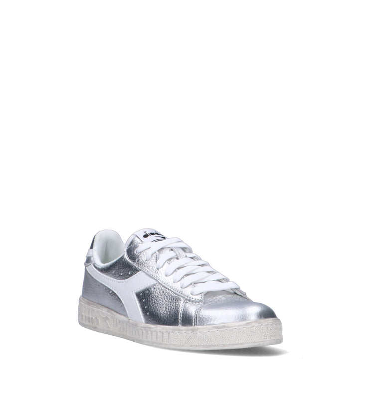 DIADORA GAME LOW AURA WN Sneaker donna argento in pelle