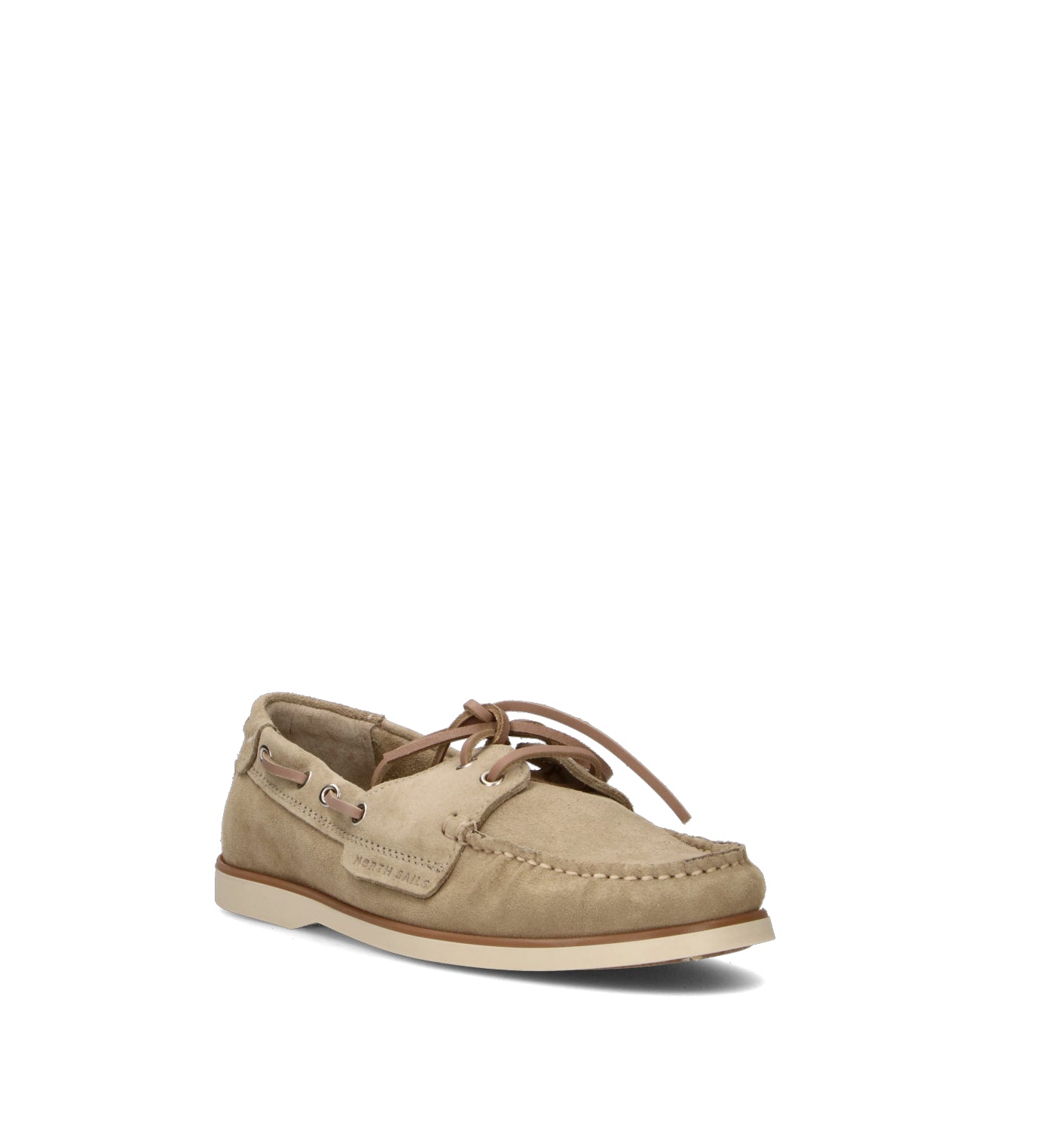 NORTH SAILS Scarpa barca uomo beige in suede