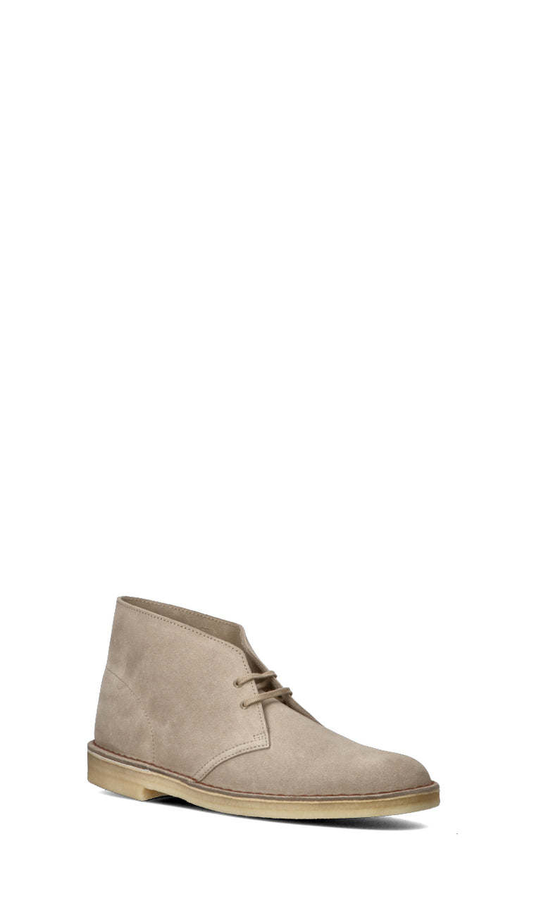 CLARKS DESERT BOOT Clark uomo beige in suede