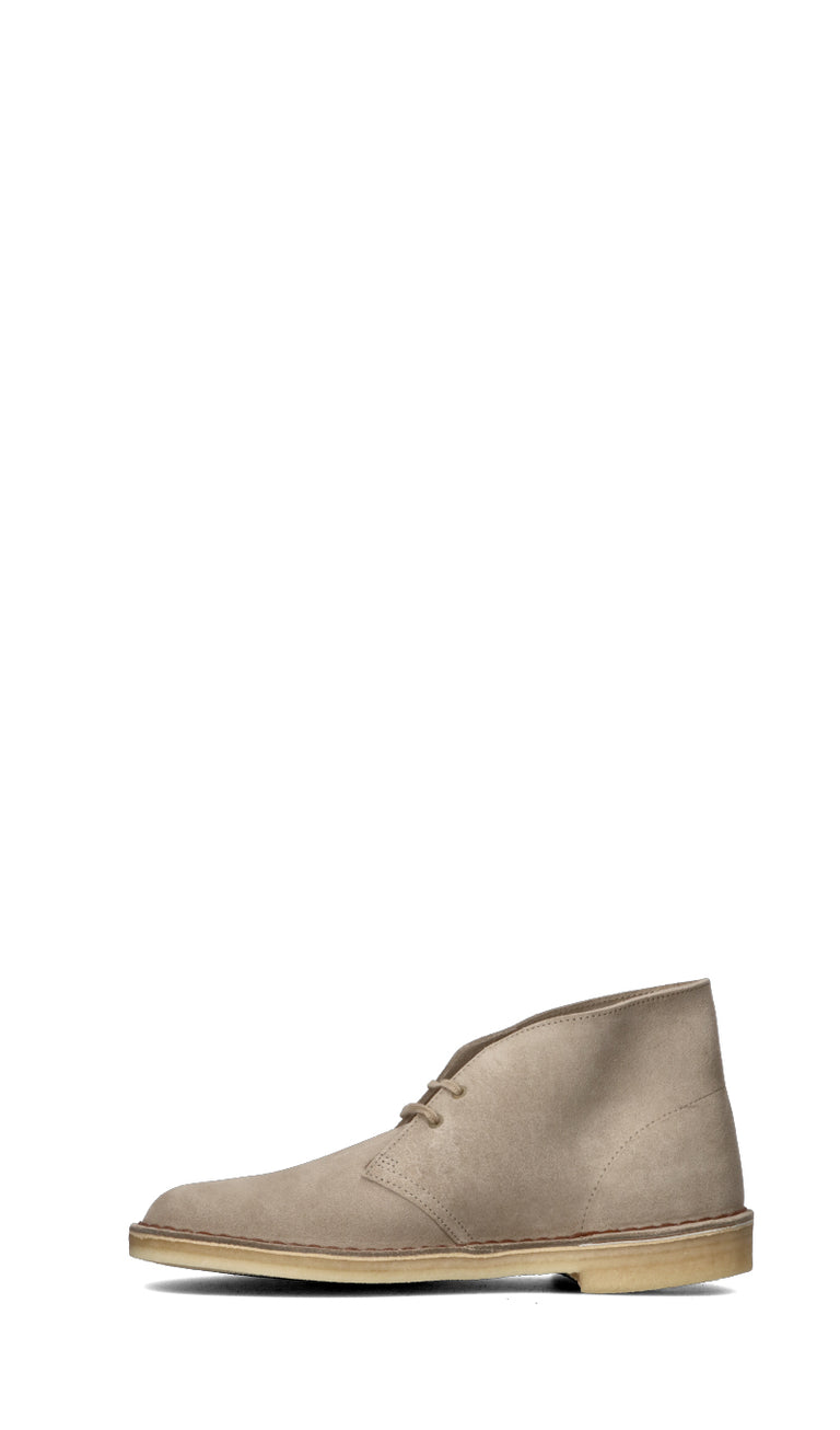CLARKS DESERT BOOT Clark uomo beige in suede