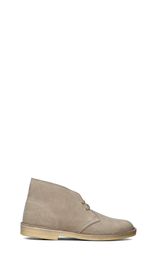 CLARKS DESERT BOOT Clark uomo beige in suede