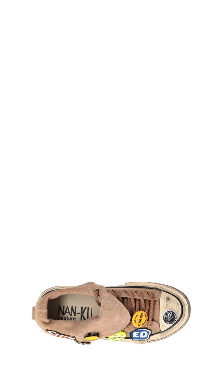 NANKU Sneaker donna cammello in pelle