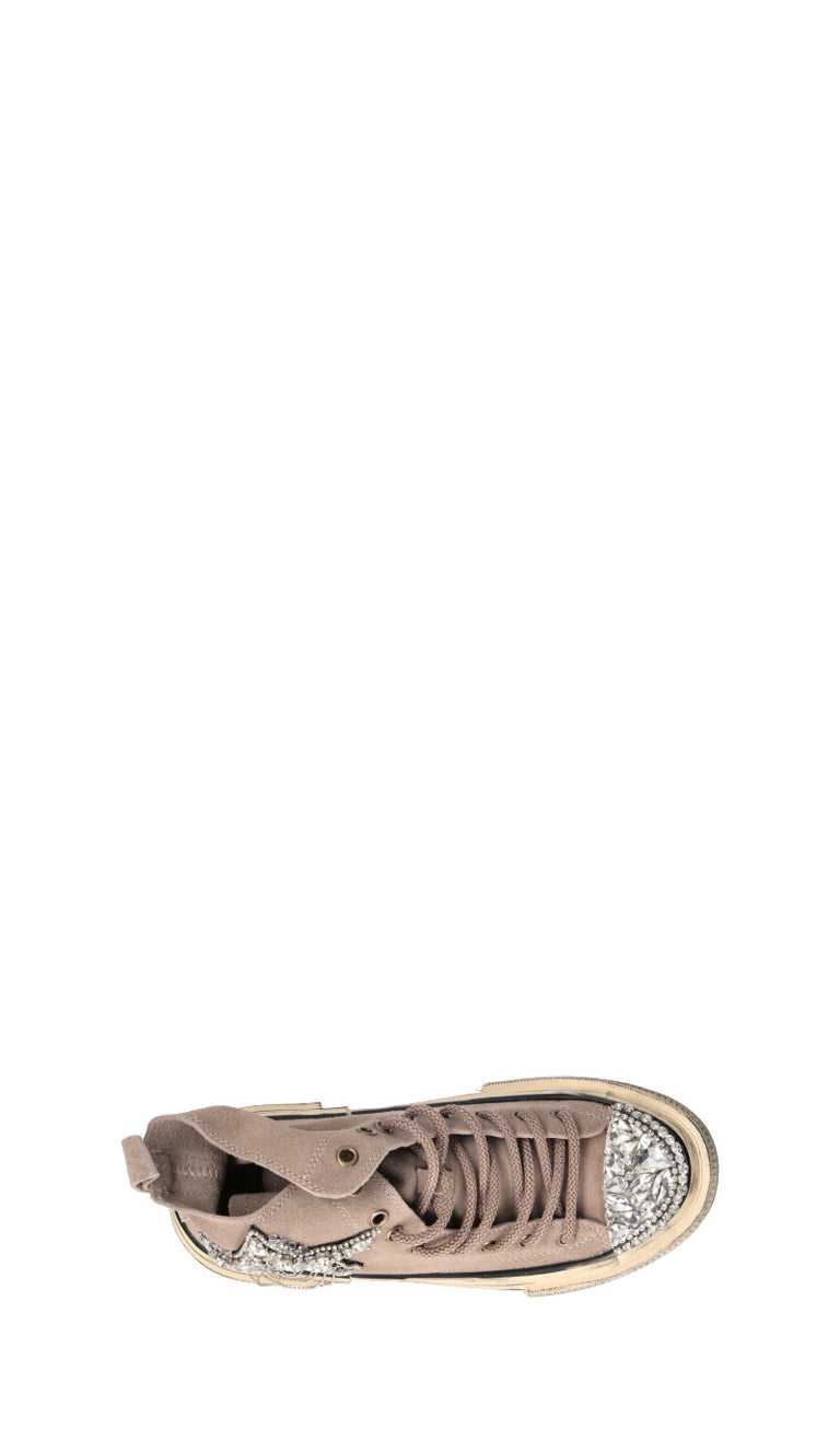 NANKU Sneaker donna taupe in pelle