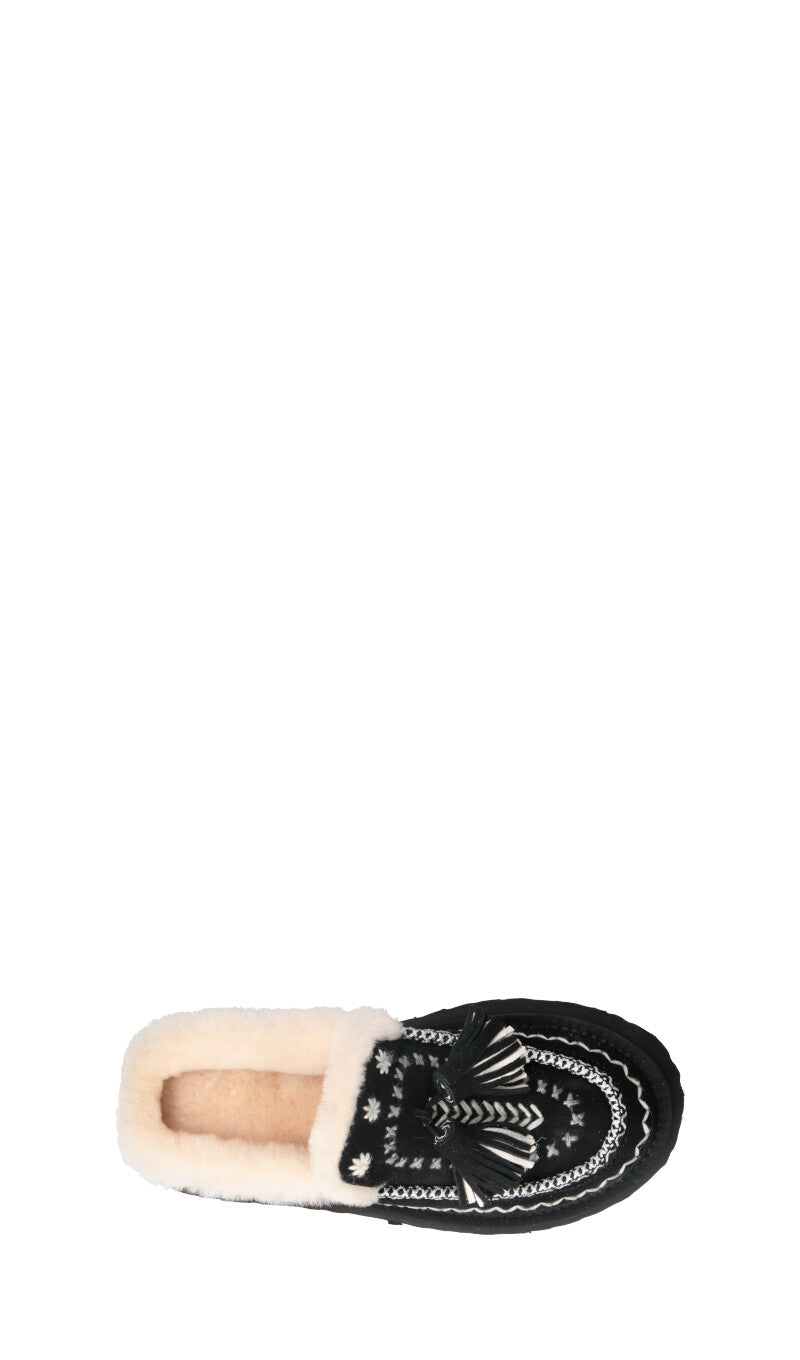 NANKU Sabot donna nero in suede