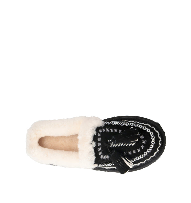 NANKU Sabot donna nero in suede