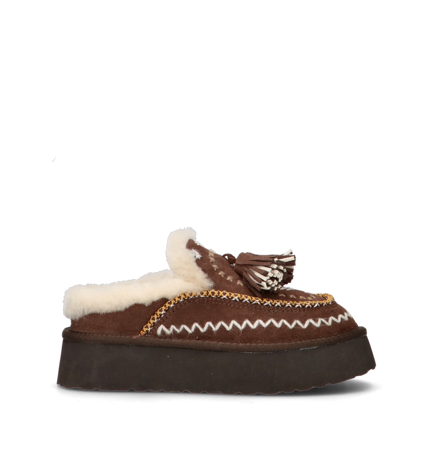 NANKU Sabot donna marrone in suede
