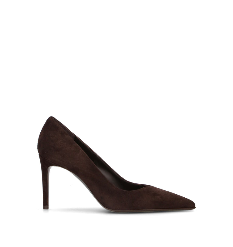 SERGIO LEVANTESI Décolleté donna marrone in suede