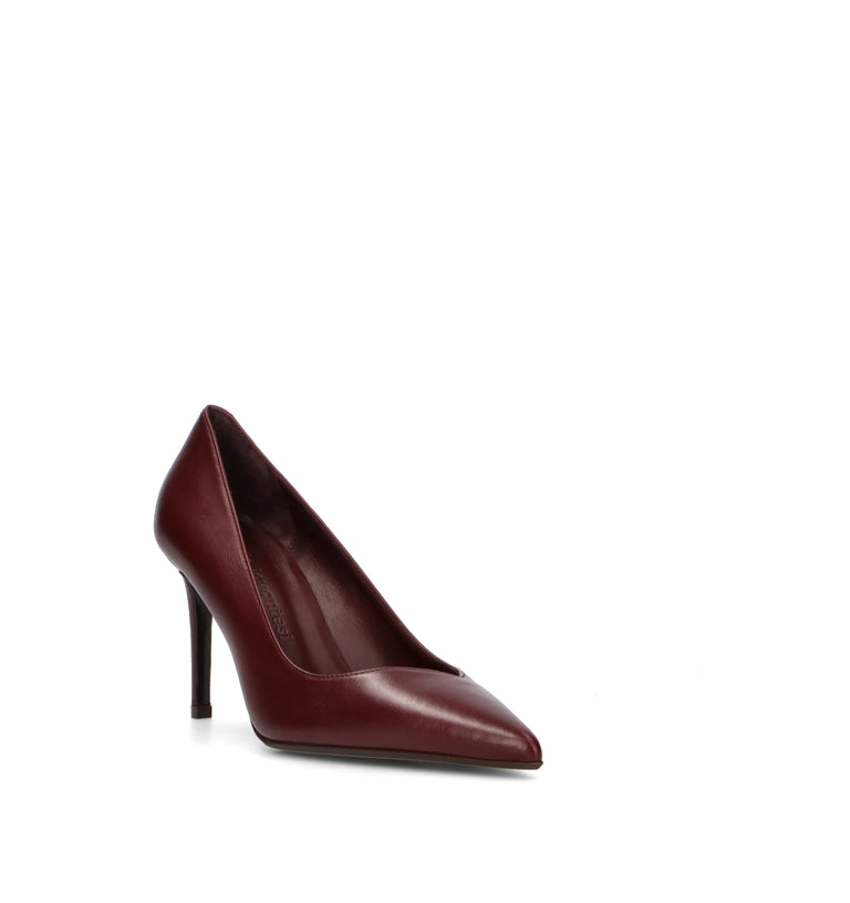 SERGIO LEVANTESI Décolleté donna bordeaux in pelle