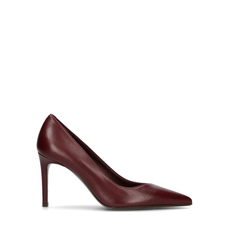 SERGIO LEVANTESI Décolleté donna bordeaux in pelle
