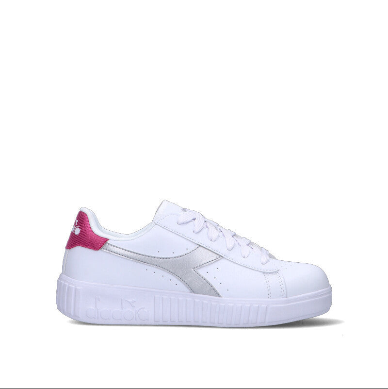 DIADORA GAME STEP METAL GS Sneaker ragazza bianca/fucsia