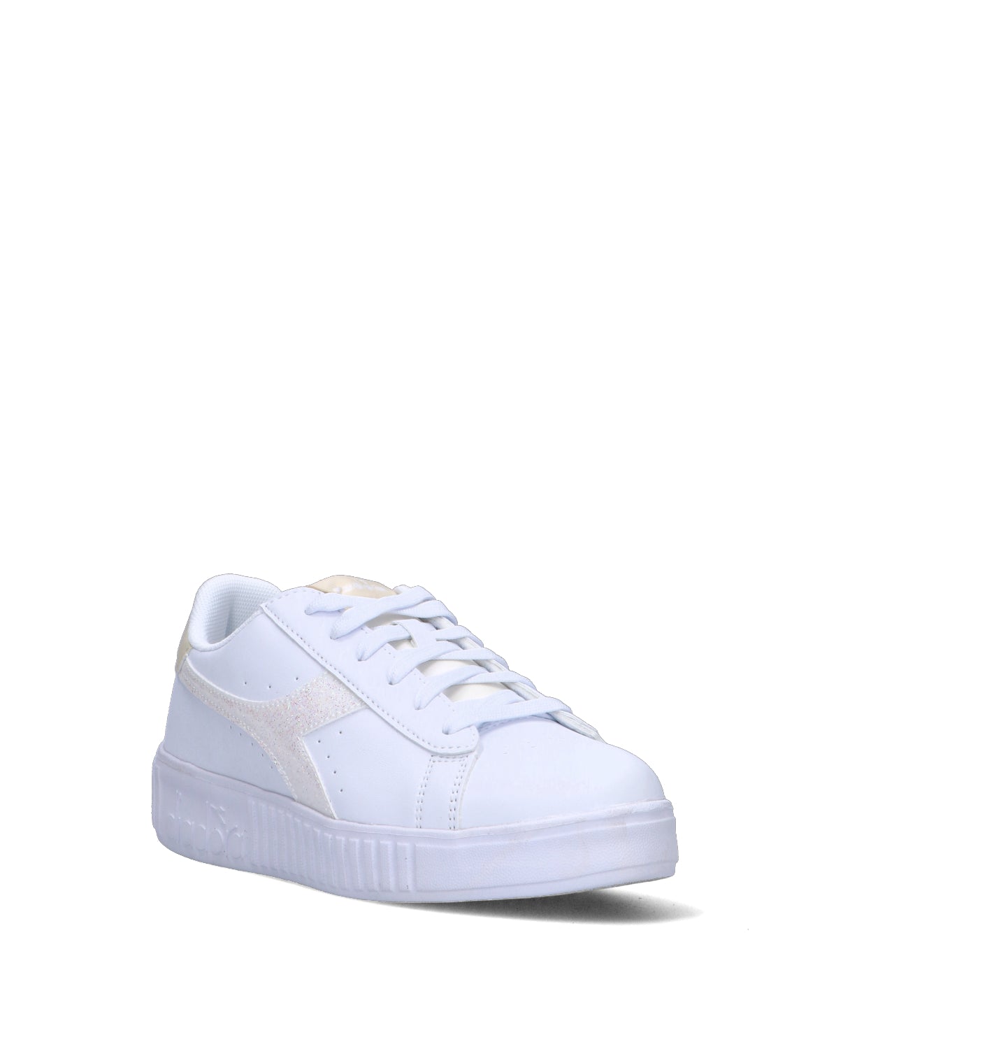 DIADORA GAME STEP GLAM GS Sneaker ragazza bianca