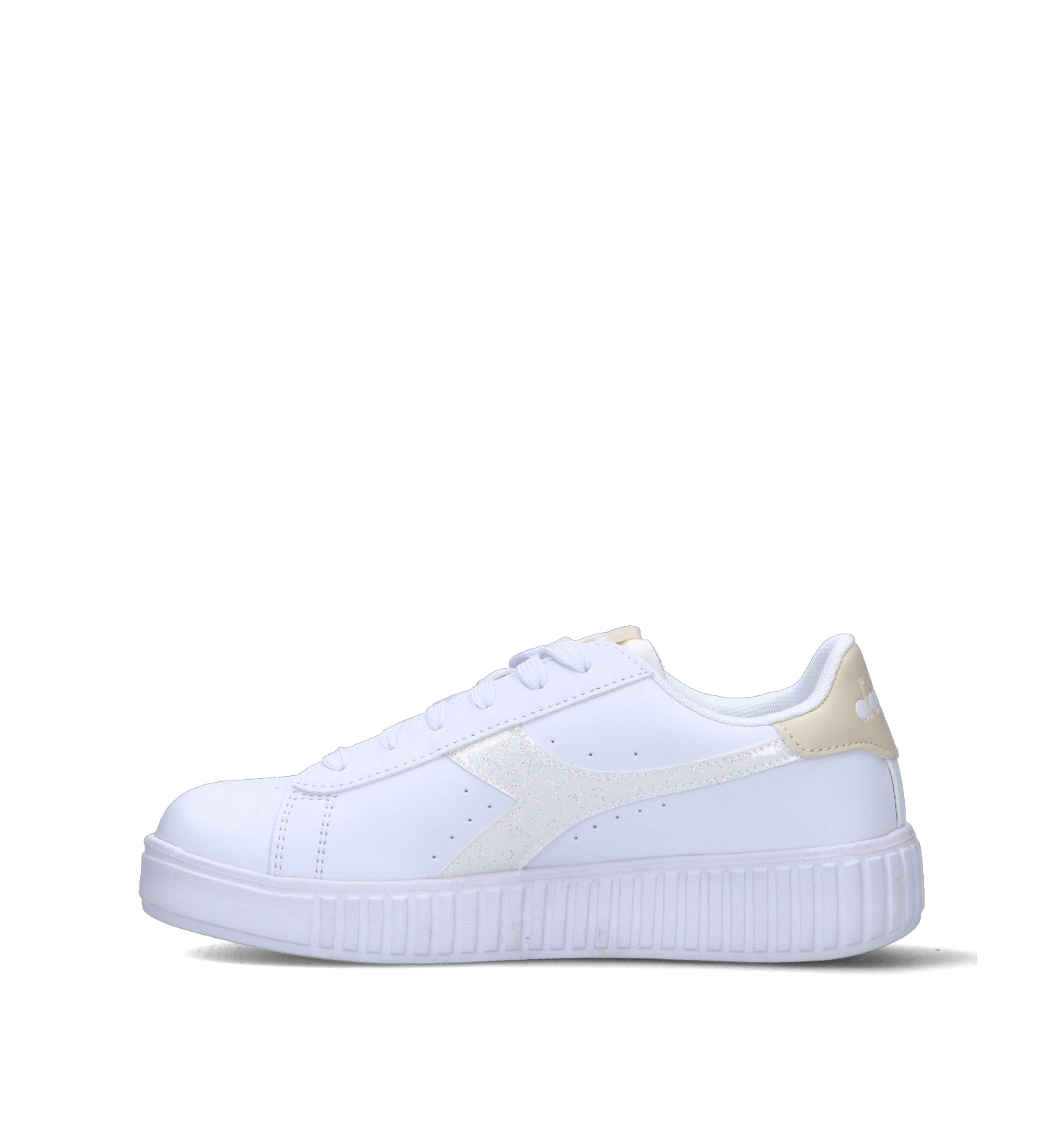 DIADORA GAME STEP GLAM GS Sneaker ragazza bianca