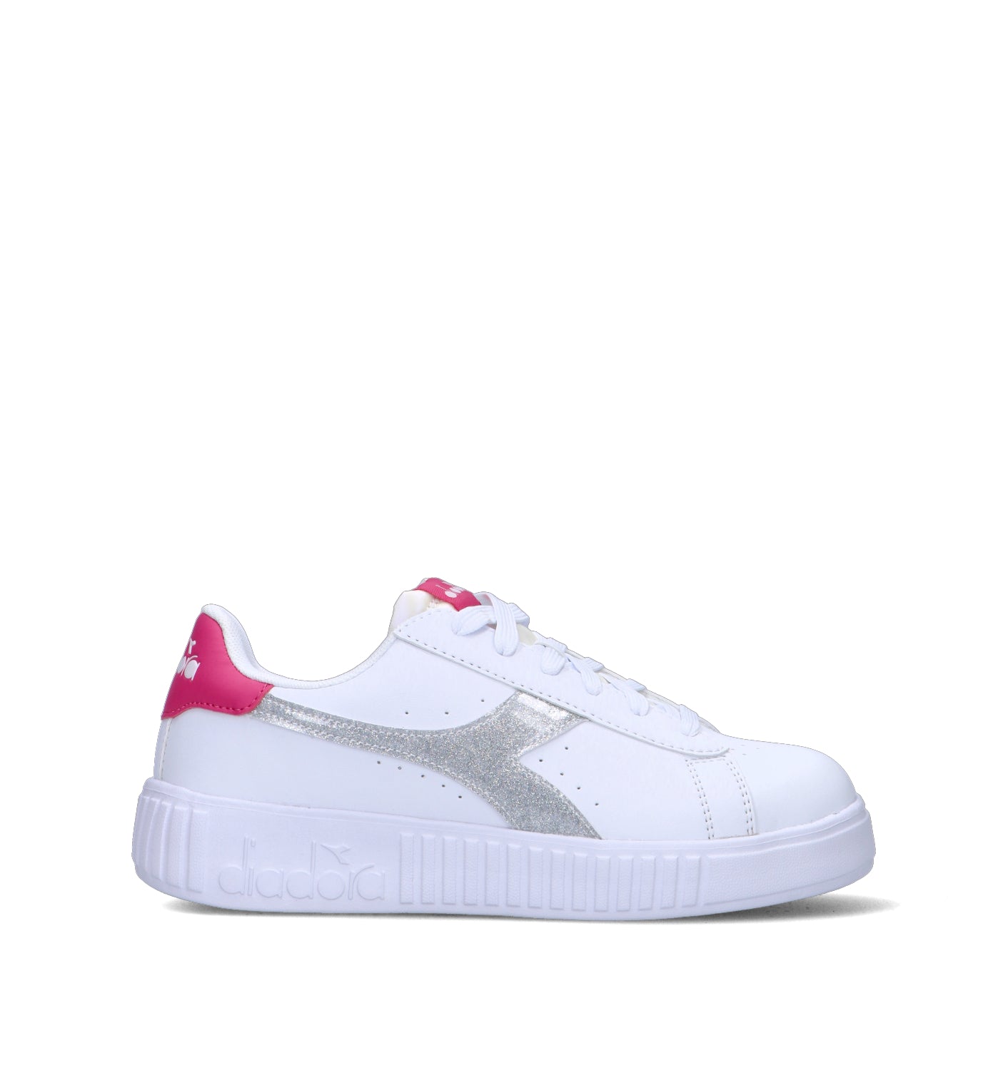 DIADORA GAME STEP GLAM GS Sneaker donna bianca/fucsia