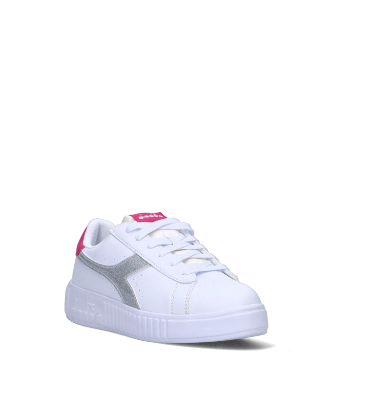 DIADORA GAME STEP GLAM GS Sneaker donna bianca/fucsia