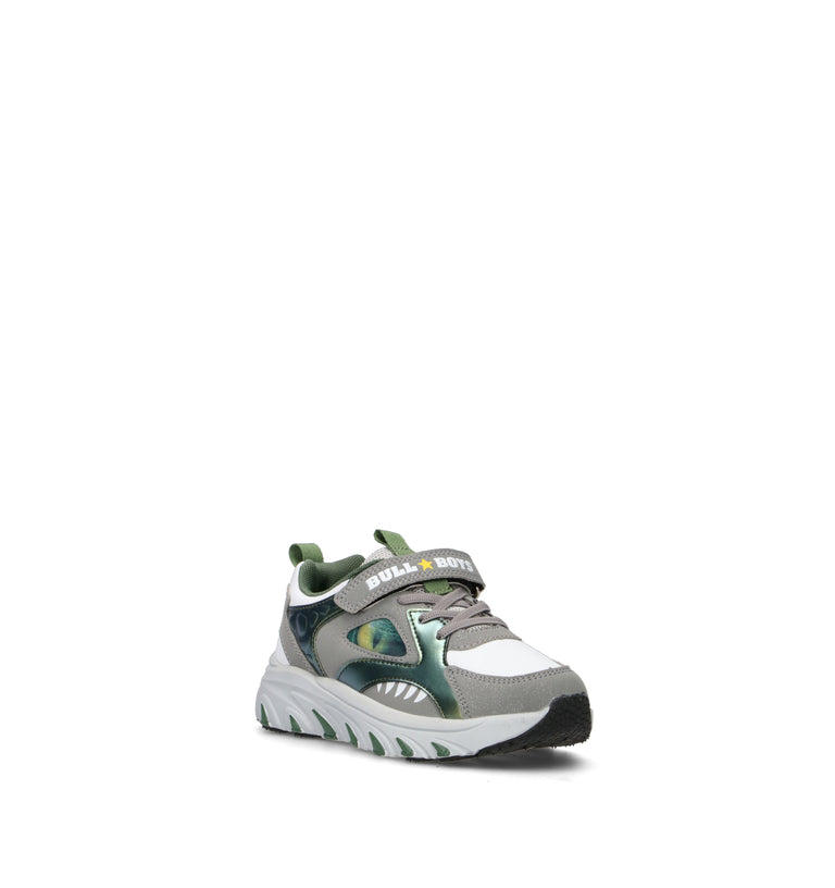 BULL BOYS Sneaker bimbo grigia con luci