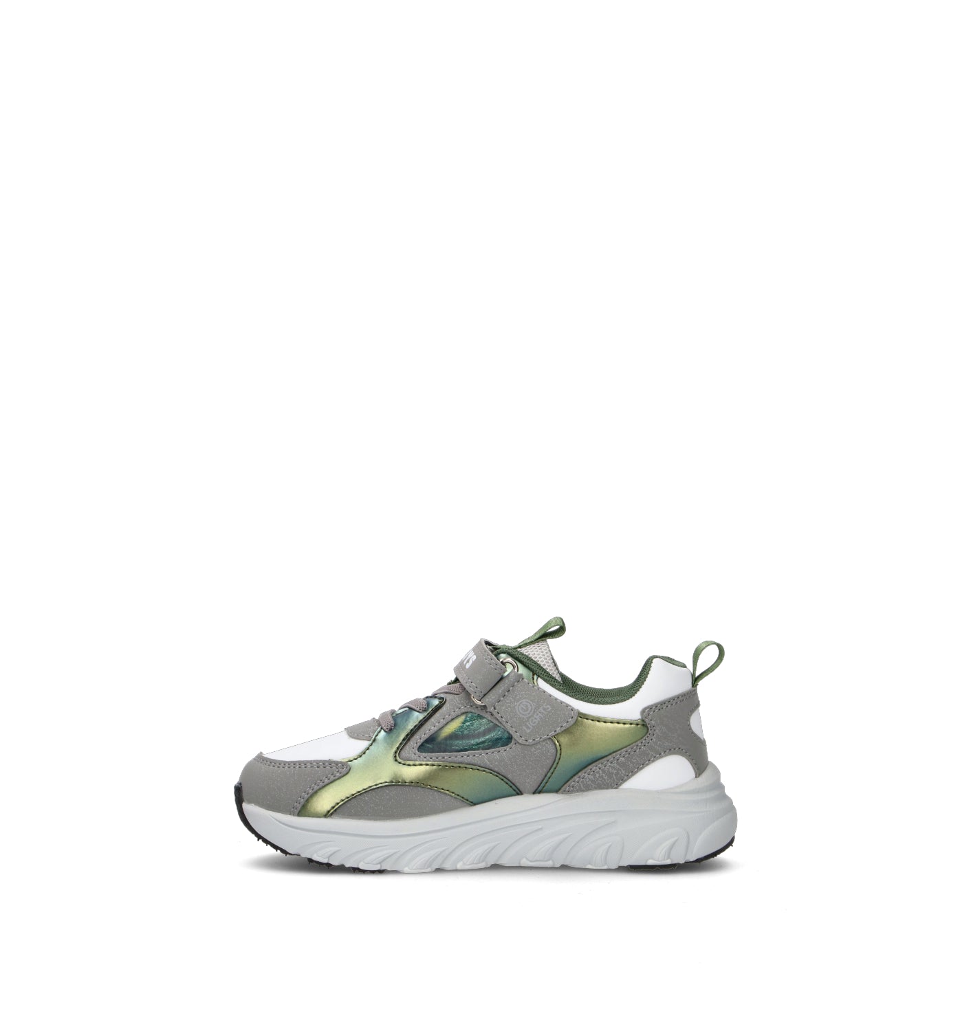 BULL BOYS Sneaker bimbo grigia con luci