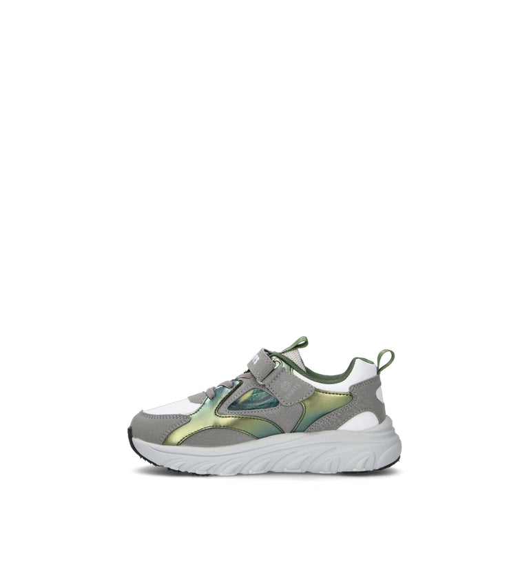 BULL BOYS Sneaker bimbo grigia con luci