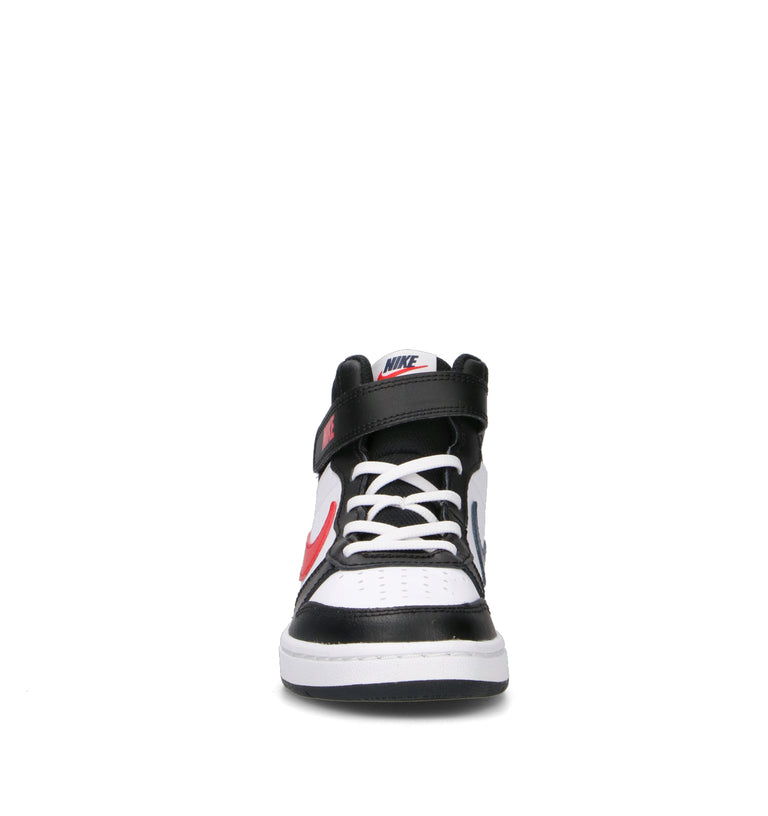 NIKE COURT BOROUGH MID 2 BG Sneaker ragazzo bianca/nera