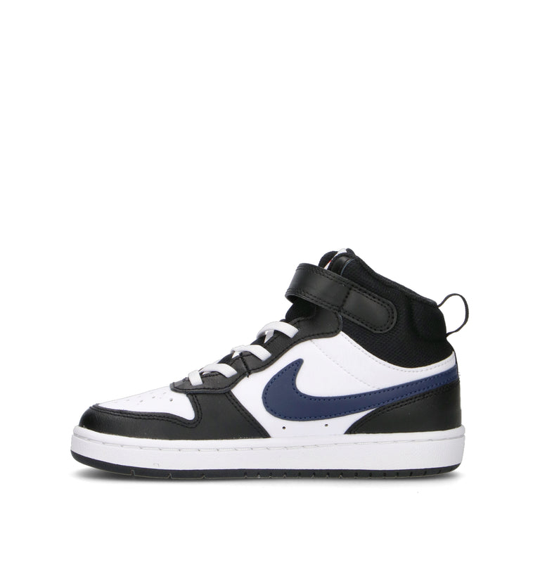 NIKE COURT BOROUGH MID 2 BG Sneaker ragazzo bianca/nera