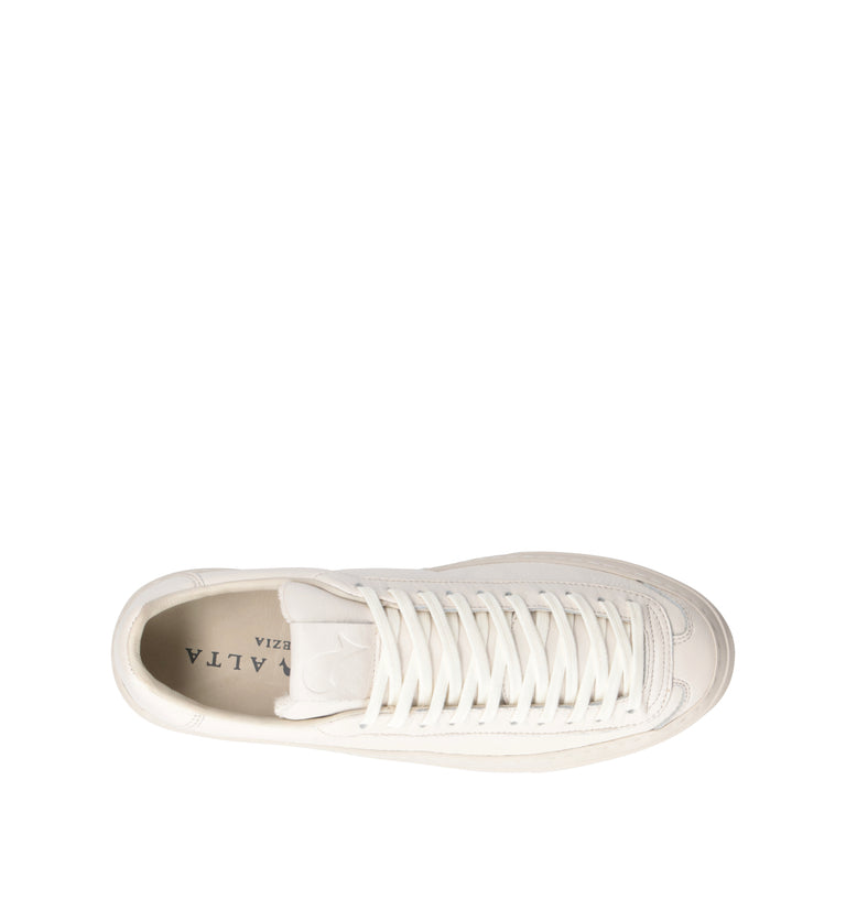 AQUA ALTA Sneaker uomo bianca in pelle