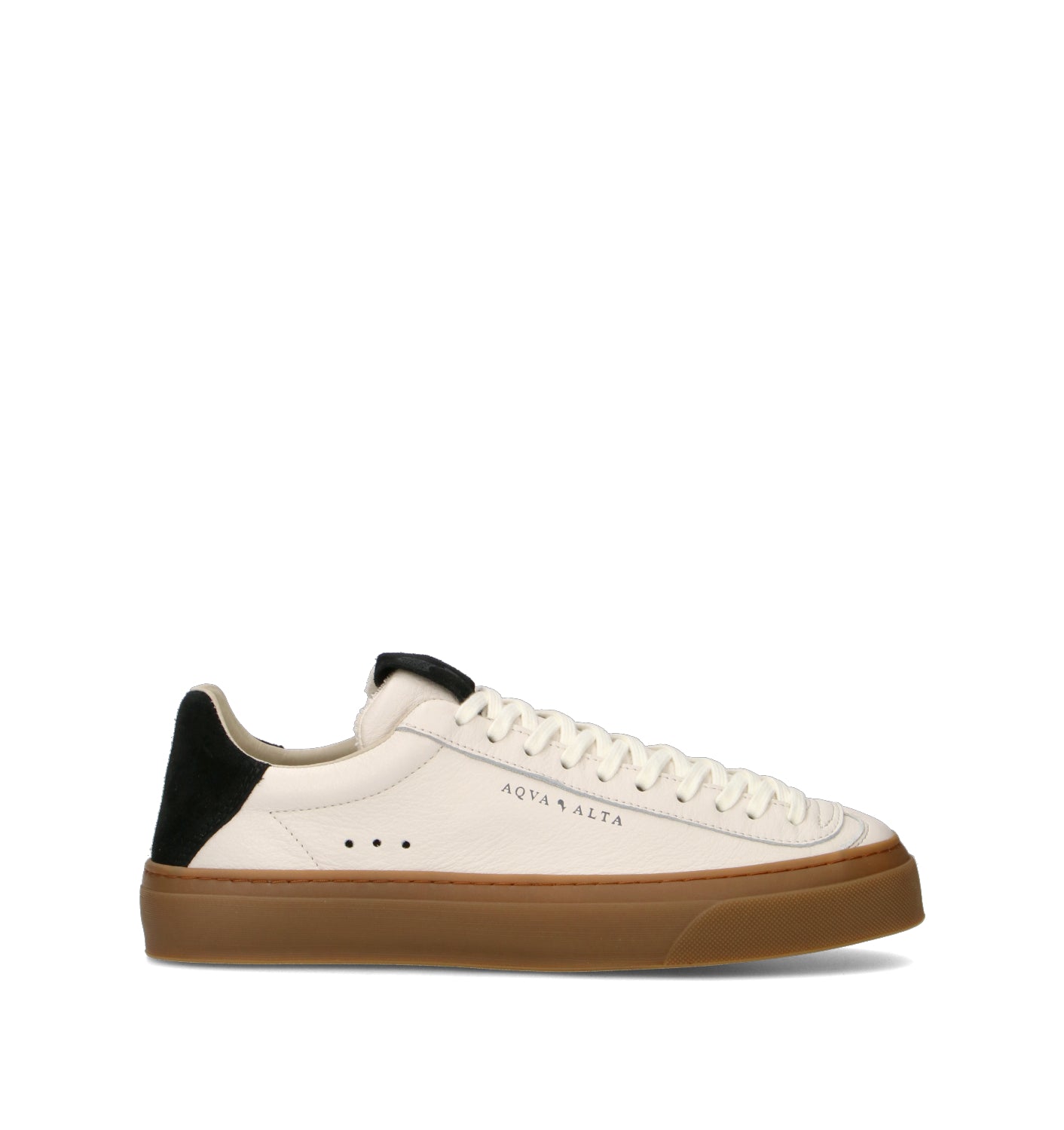 AQUA ALTA Sneaker uomo bianca in pelle