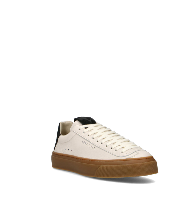 AQUA ALTA Sneaker uomo bianca in pelle