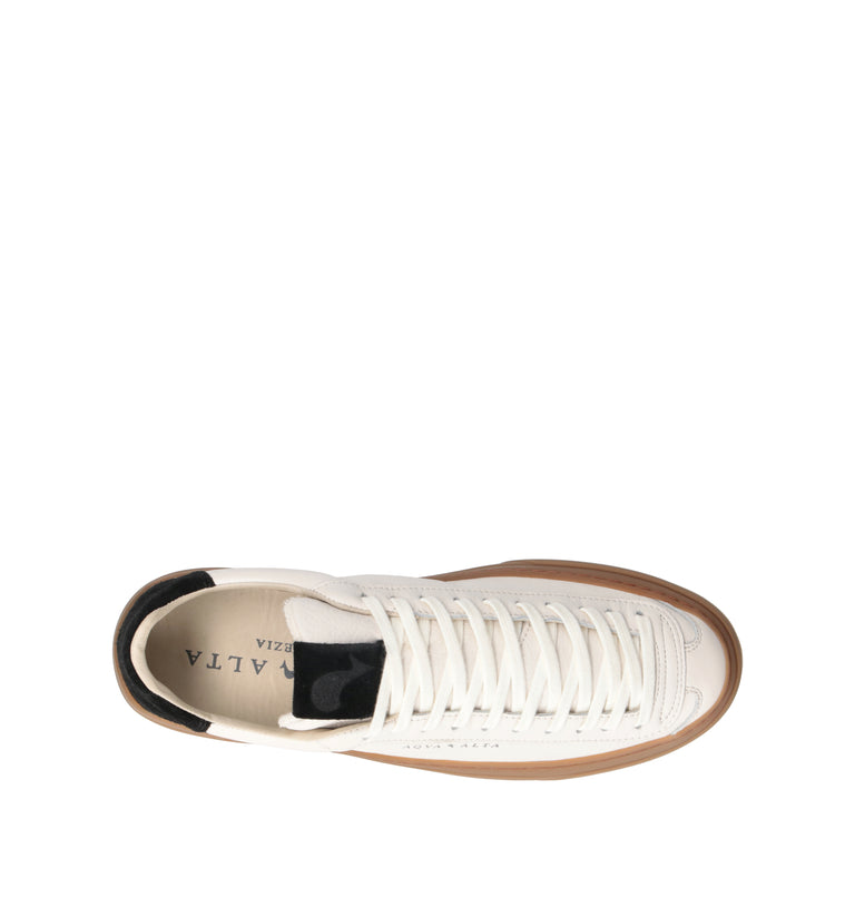 AQUA ALTA Sneaker uomo bianca in pelle