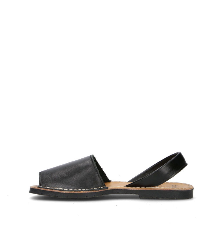 DOREA Sandalo donna nero in pelle